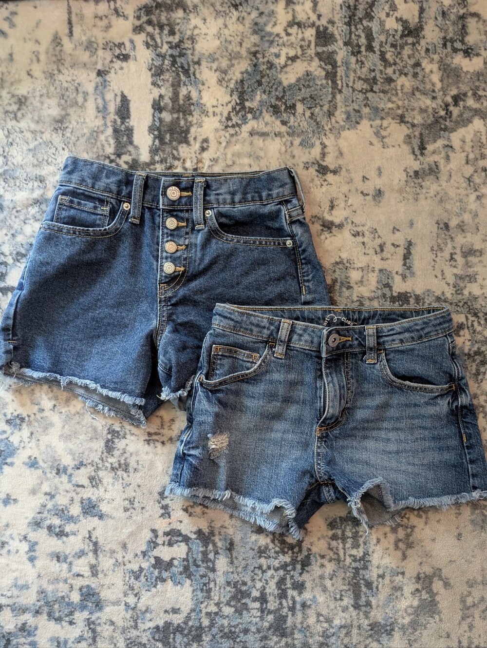 Girls Jean Shorts - Blue Set Of 2